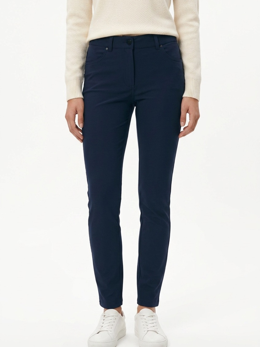 LULULEMON | City Sleek Slim Navy Stretch Pants Women’s Size 27
